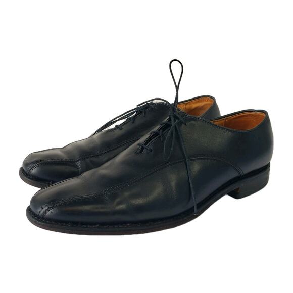 Allen Edmonds Saxon Oxford Men’s Size 11D Black Leather Lace Up Bicycle Toe main image 16